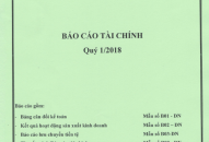 Báo cáo tài chính quý I năm 2018