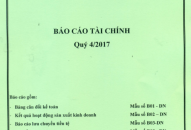 Báo cáo tài chính quí IV năm 2017