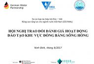 Hội nghị trao đổi đánh giá hoạt động đào tạo khu vực đồng bằng Sông Hông